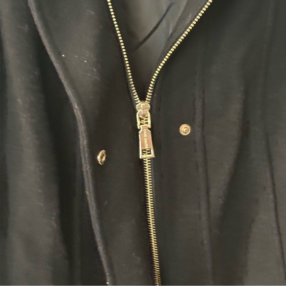 Vince Camuto Fall/Winter Wool Trench Coat Black Size XS - Picture 7 of 11